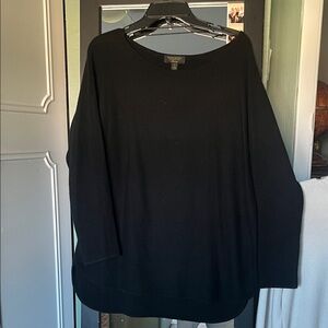 Cashmere Classic Black Crew Neck Sweater